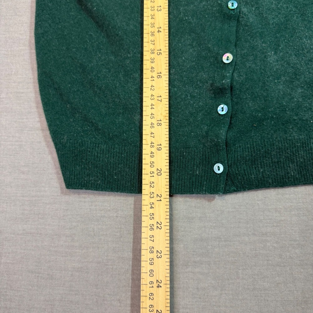 Lyle & Scott Cardigan Womens S Green Excellent 100% Pure Cashmere Scotland - Picture 3 of 8